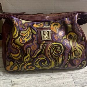 GROOVY!!! ONE OF A KIND!!! DESIGNER HAND PAINTED HANDBAG